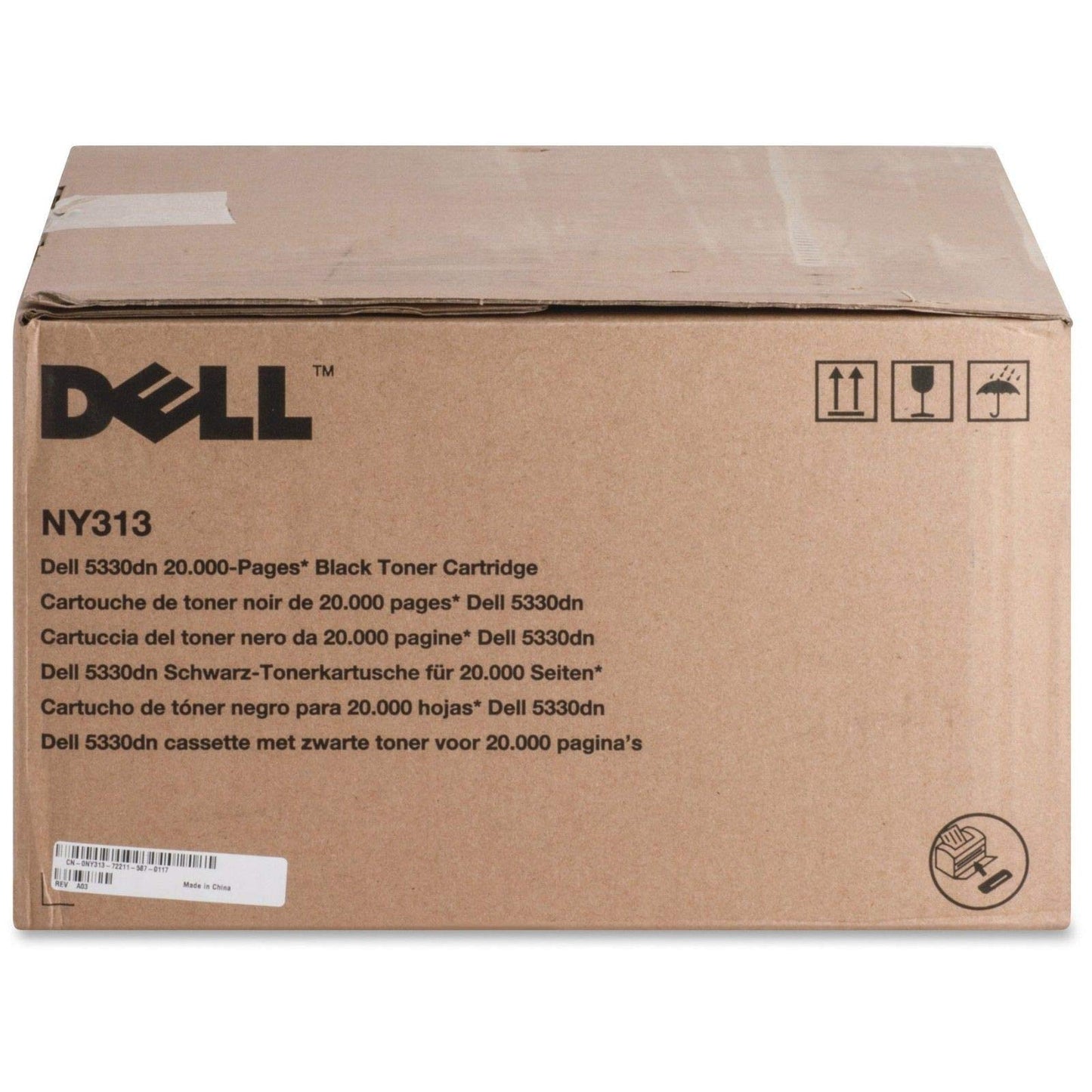 Dell NY313 5330DN Black Toner Cartridge 20,000 Yield