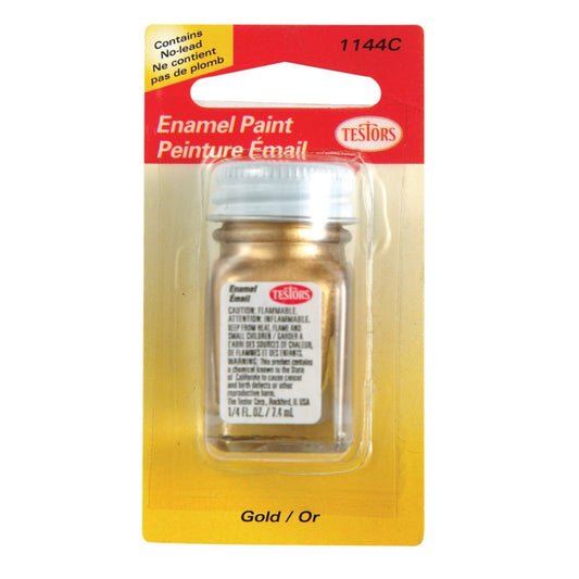 TESTORS HOBBY PAINT 1/4OZ GOLD