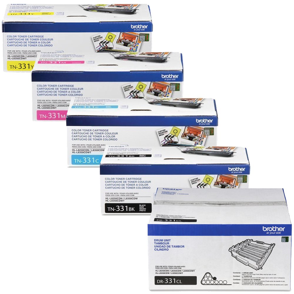 Brother HL-L8350CDW Standard Yield Toner Cartridge Set with Drum