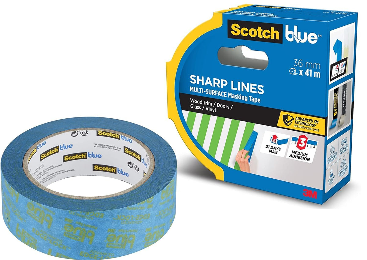 3M ScotchBlue Sharp Lines Painter's Tape 2093 1.41in x 60yd