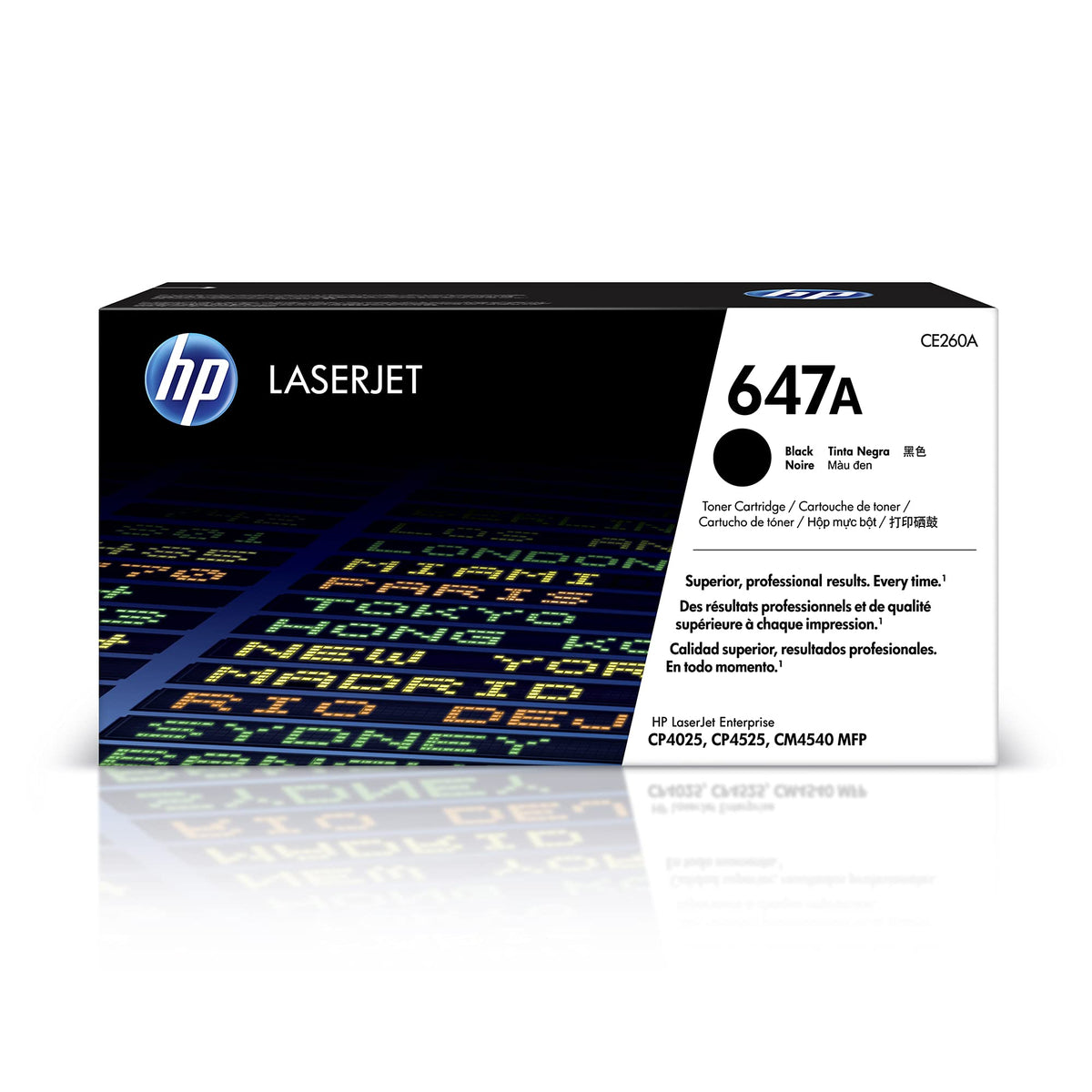 HP 647A Black Toner Cartridge | Works with HP Color LaserJet Enterprise CP4025, CP4525 Series | CE260A