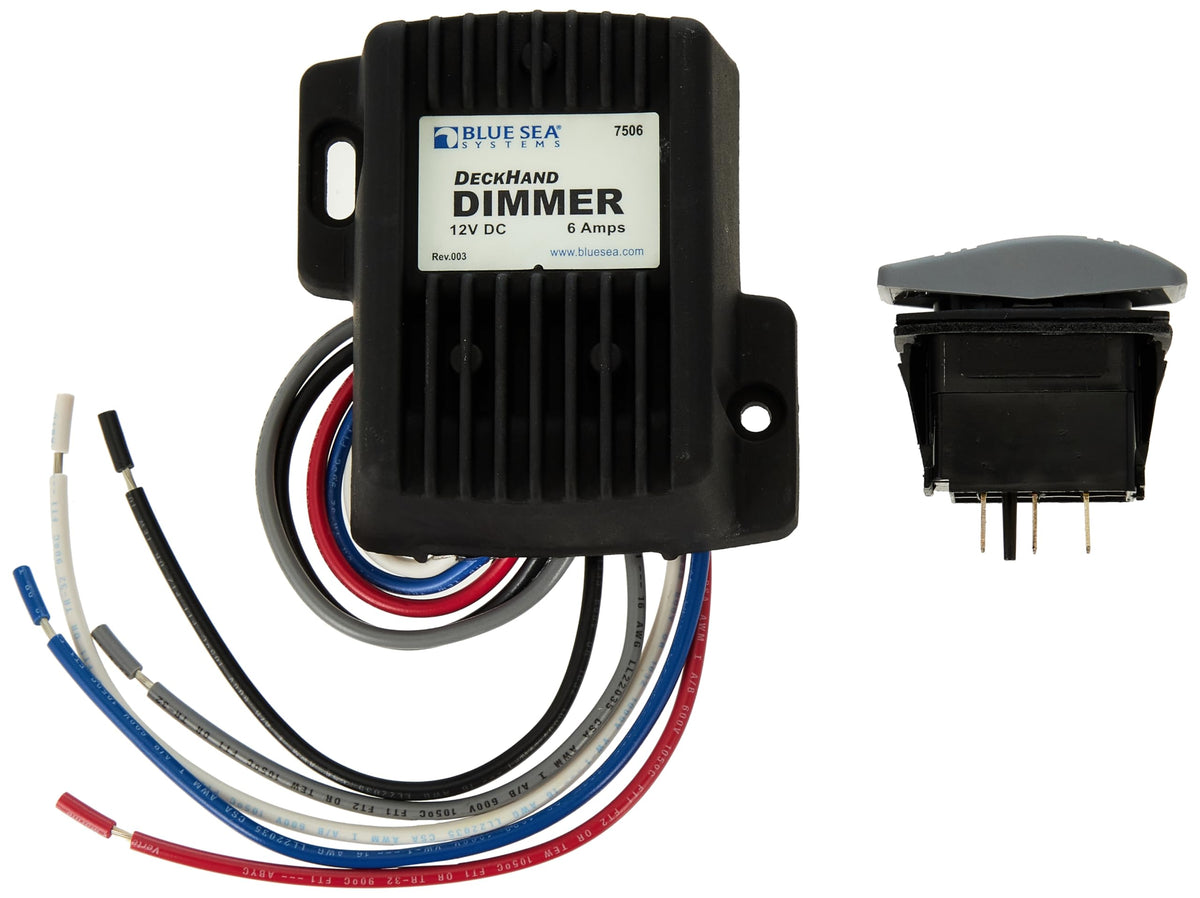 Blue Sea Systems Deckhand Dimmer Switch 7506 6A 12V