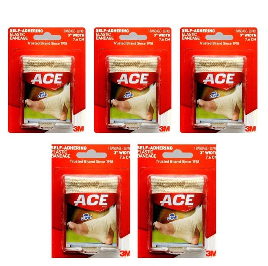 Special Pack of 5 ACE BANDAGE SELF-ADHER 3i 7461