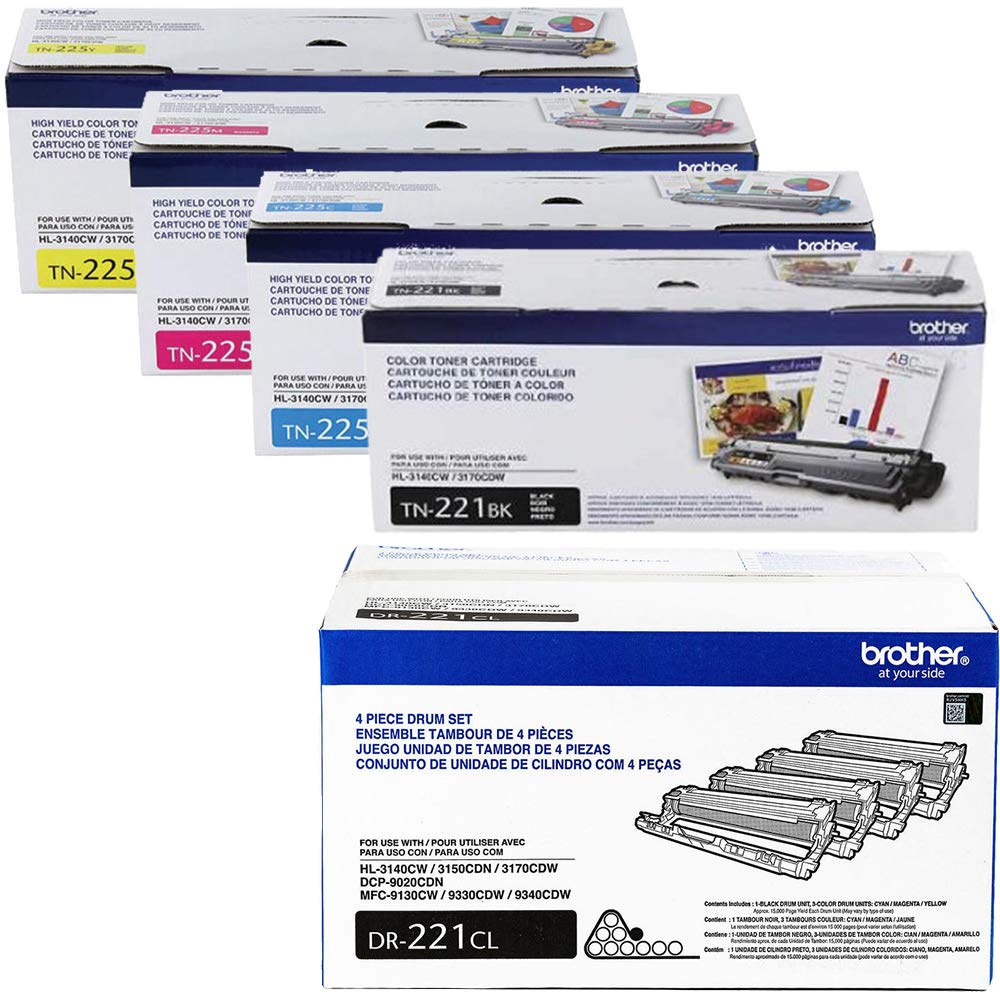 Brother HL-3140CW Toner Cartridge Set with Drum Unit
