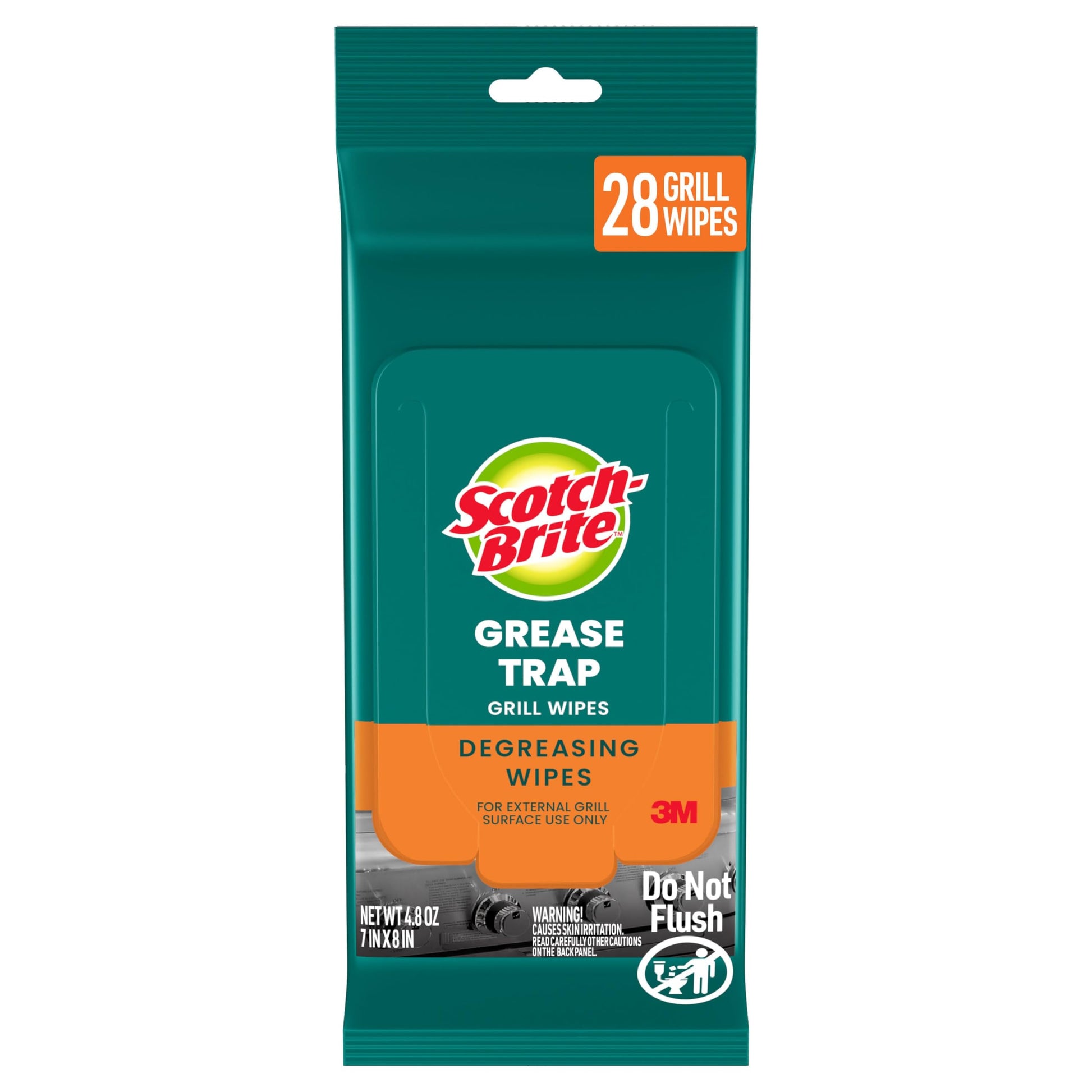 Scotch-Brite Grease Trap Grill Wipes GTGW 28 Pack