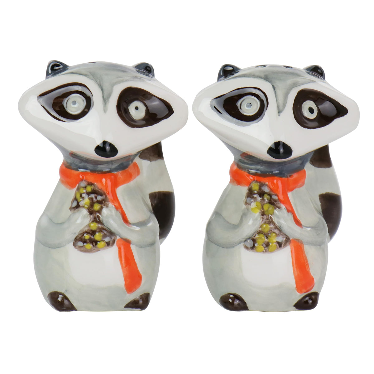 Gibson Home Woodland Raccoon Salt & Pepper Set