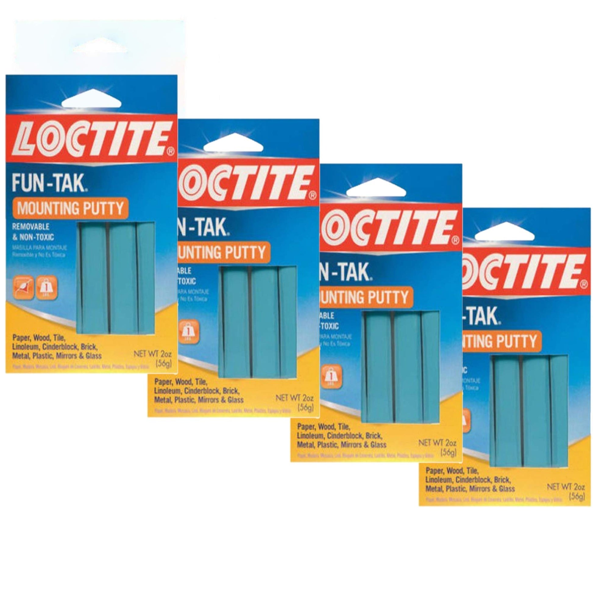 Loctite Fun-Tak Mounting Putty 2oz 4-Pack