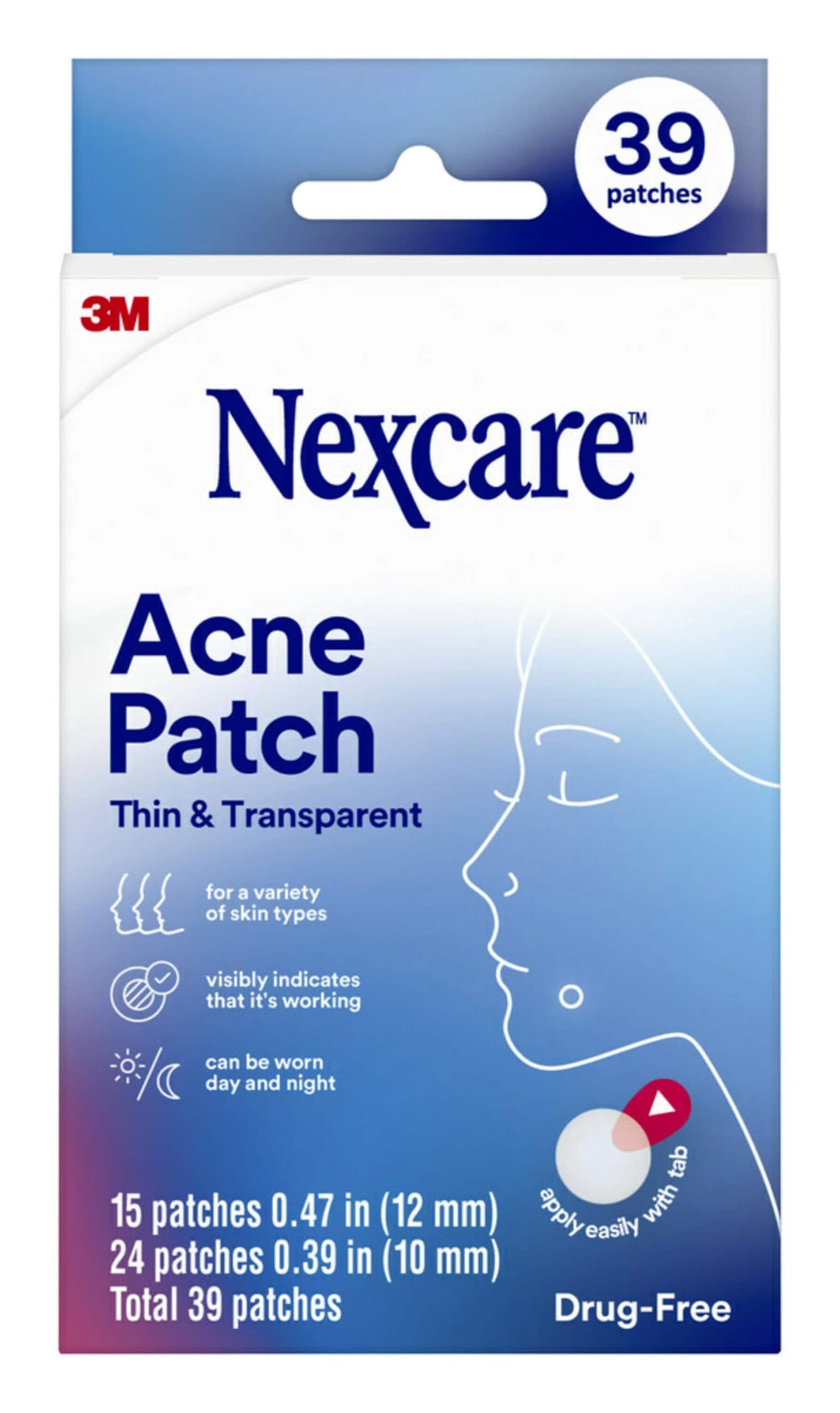 Nexcare Acne Patch Hydrocolloid 39 Pack
