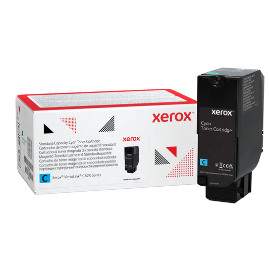 Xerox Genuine VersaLink C625 Cyan Toner Cartridge, 6,000 Page Yield, 006R04617