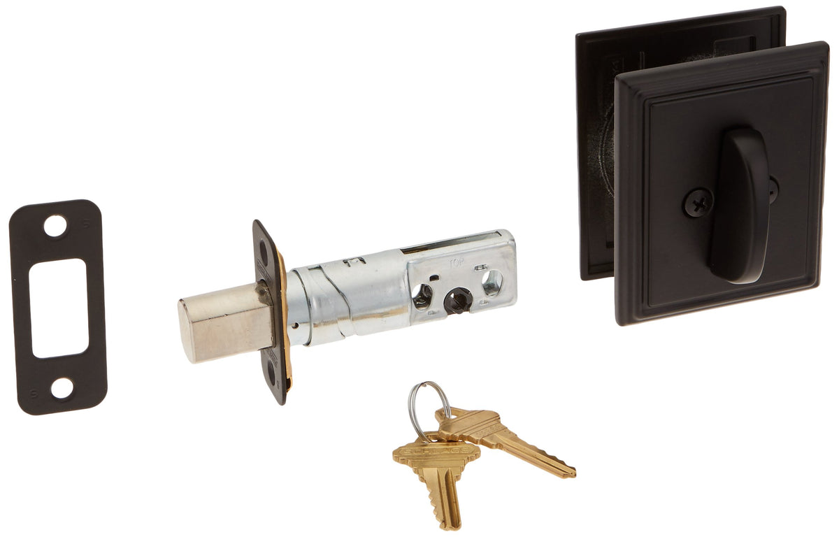 Schlage B60ADD622 Single Cylinder Deadbolt, Matte Black
