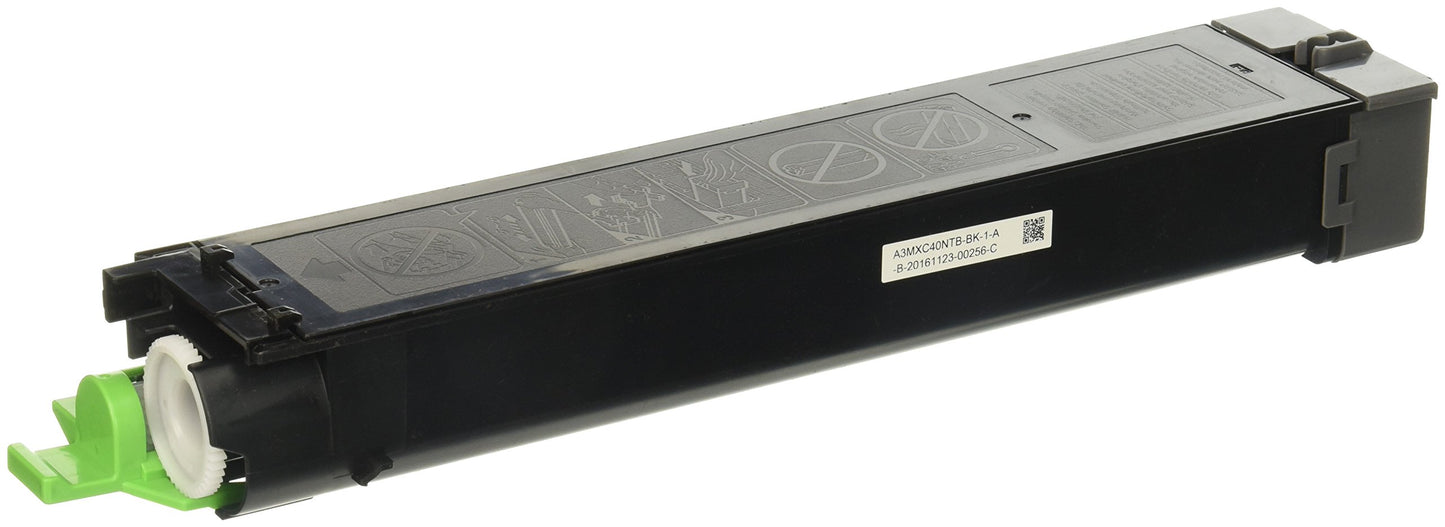 Sharp MX-C40NTB OEM Toner - MX-C311. MX-C401 MX-C400P Black Toner (10000 Yield)