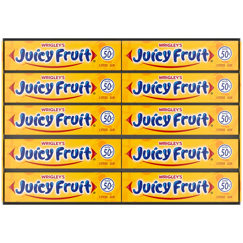 Wrigley Juicy Fruit Gum 5-Stick 40-Pack