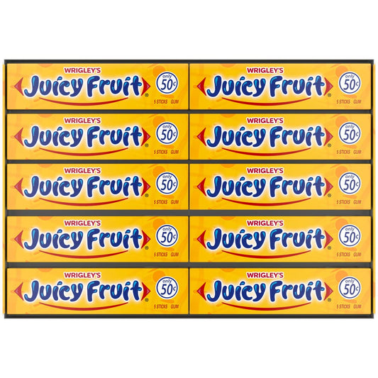 Wrigley Juicy Fruit Gum 5-Stick 40-Pack