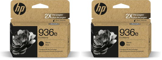 HP 936e Black EvoMore Ink Cartridge 4S6V6LN 2-Pack