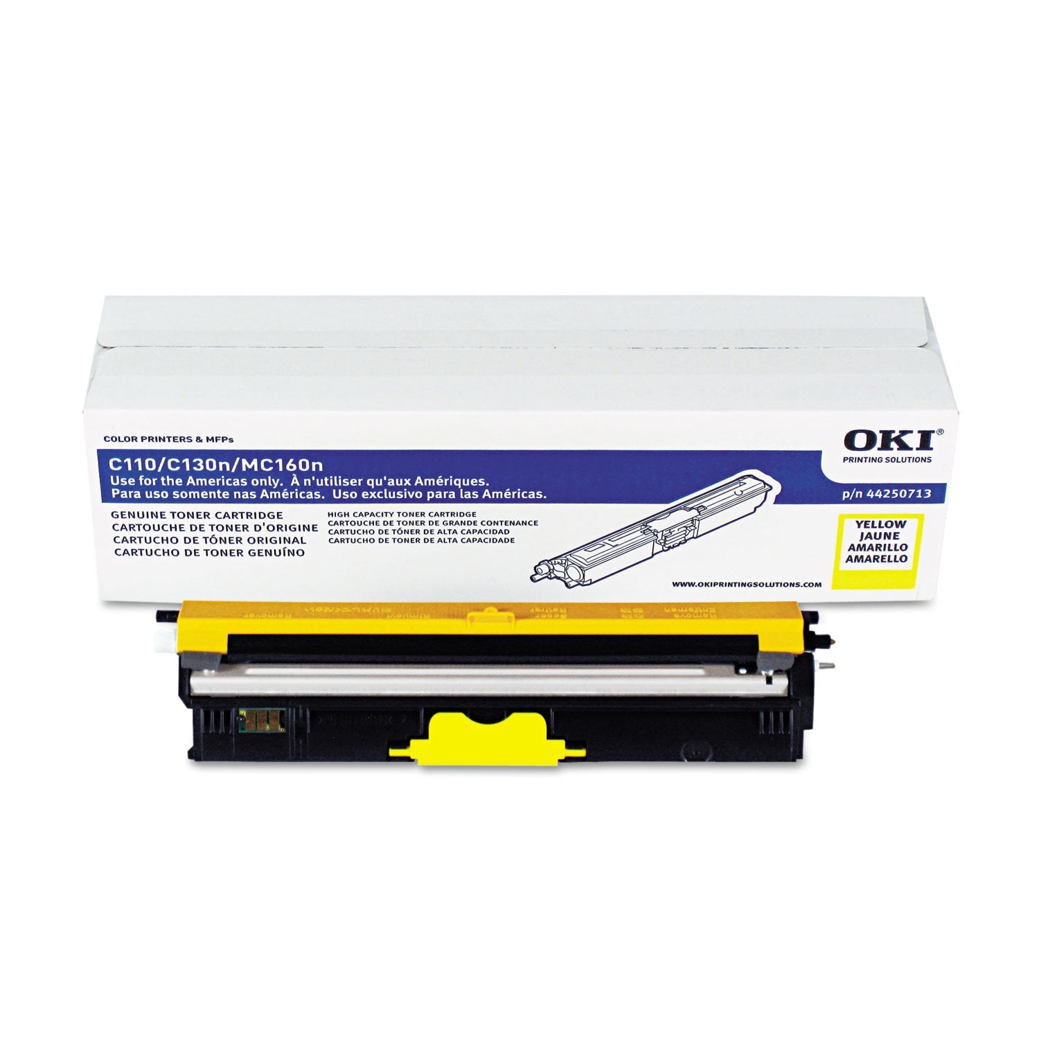 OKI High Yield Yellow Toner 44250713, 2500 Yield