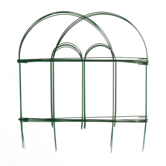 GLAMOS Folding Metal Wire Garden Fence 18" x 10' 12 Pack