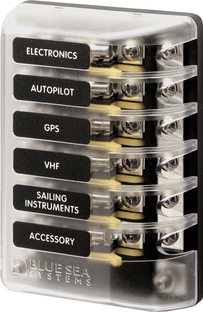 Blue Sea Systems 5015 AGC 6-Circuit Fuse Block