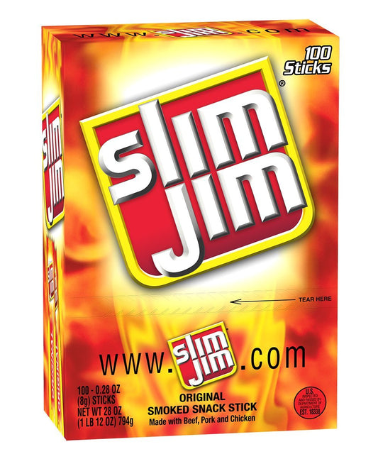 Slim Jim Original Smoked Snack Sticks 0.28oz 120ct