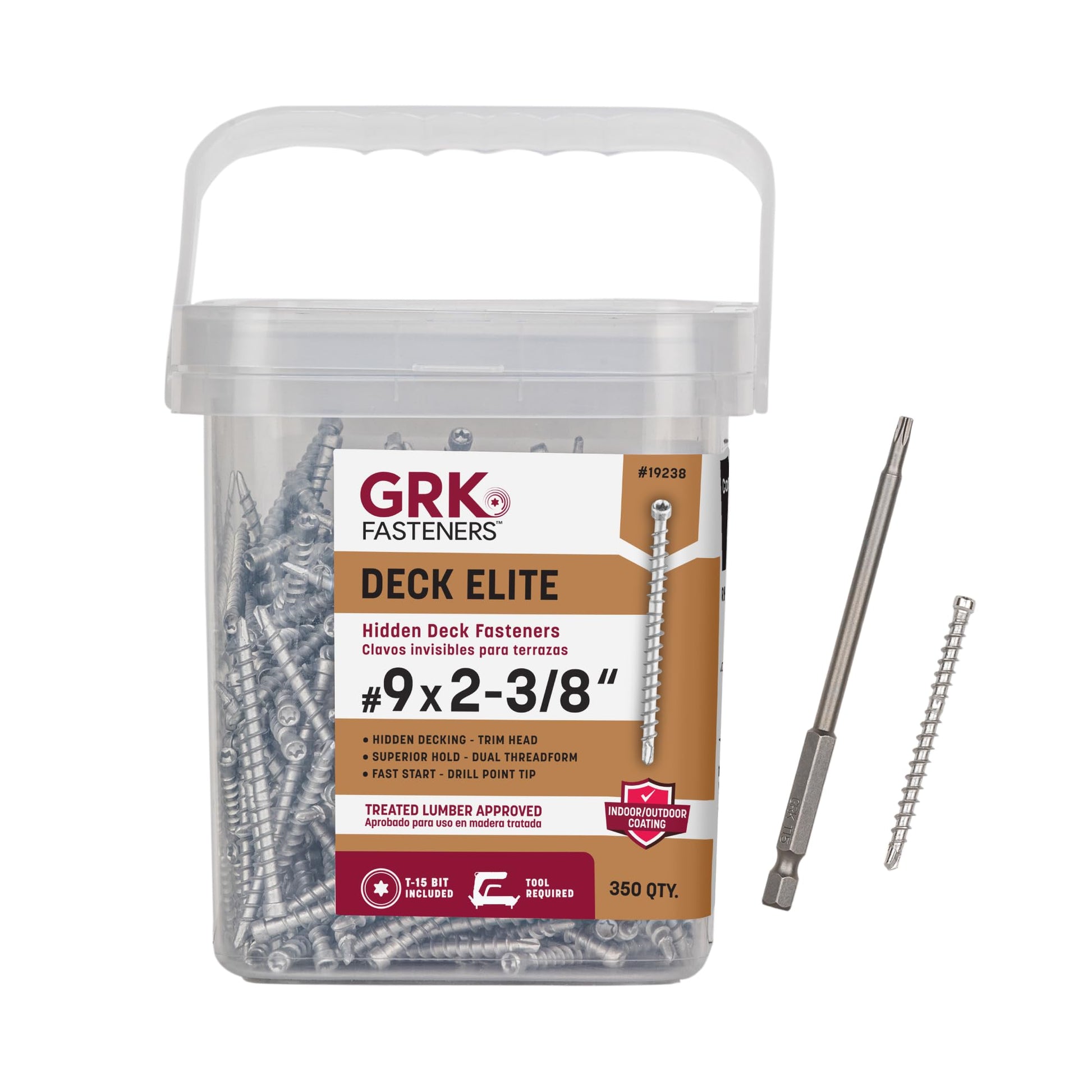 GRK HIDDEN DECK SCREW NO9X2-3/