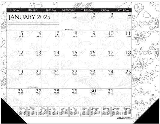 House of Doolittle 2025 Desk Pad Calendar HOD1876-25 18.5 x 13 in