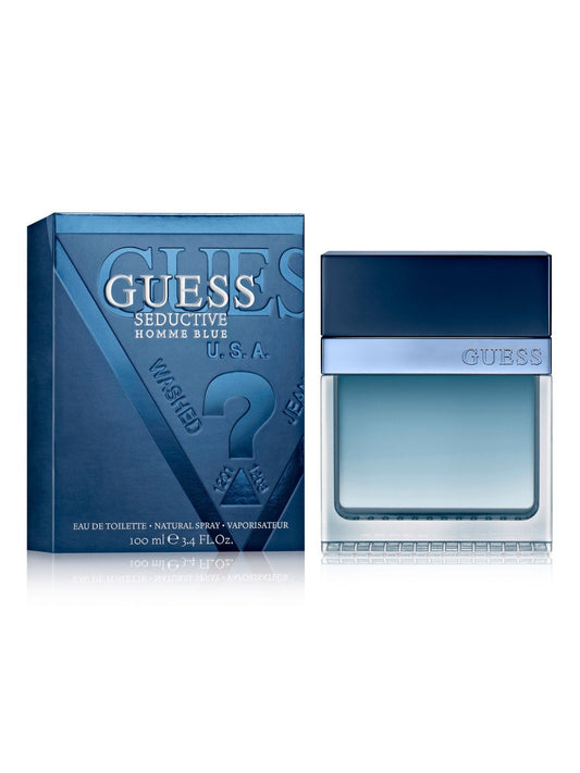 GUESS Fragrance Seductive Homme Blue Eau De Toilette Spray for Men, 3.4 fl oz
