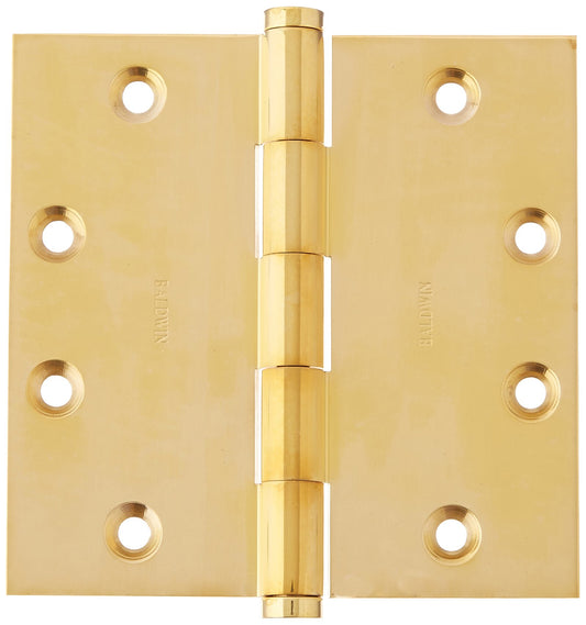 Baldwin 1045031I Square Mortise Hinge Bright Brass