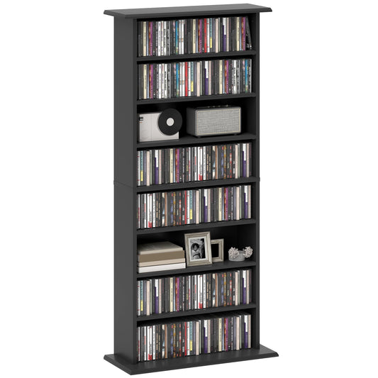 HOMCOM 8-Tier DVD Shelf with 6 Shelves