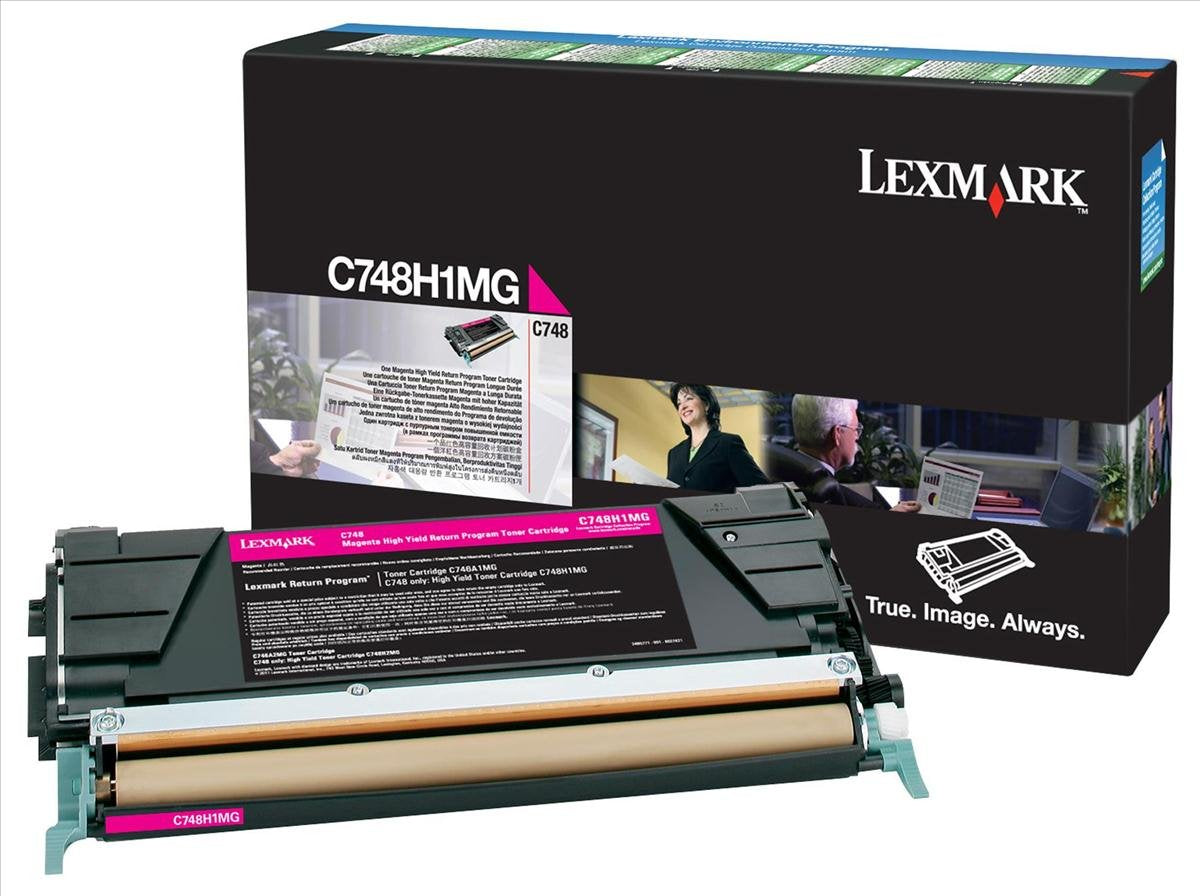 Lexmark C748h1mg Return Program High-Yield Toner, 10,000 Page-Yield, Magenta