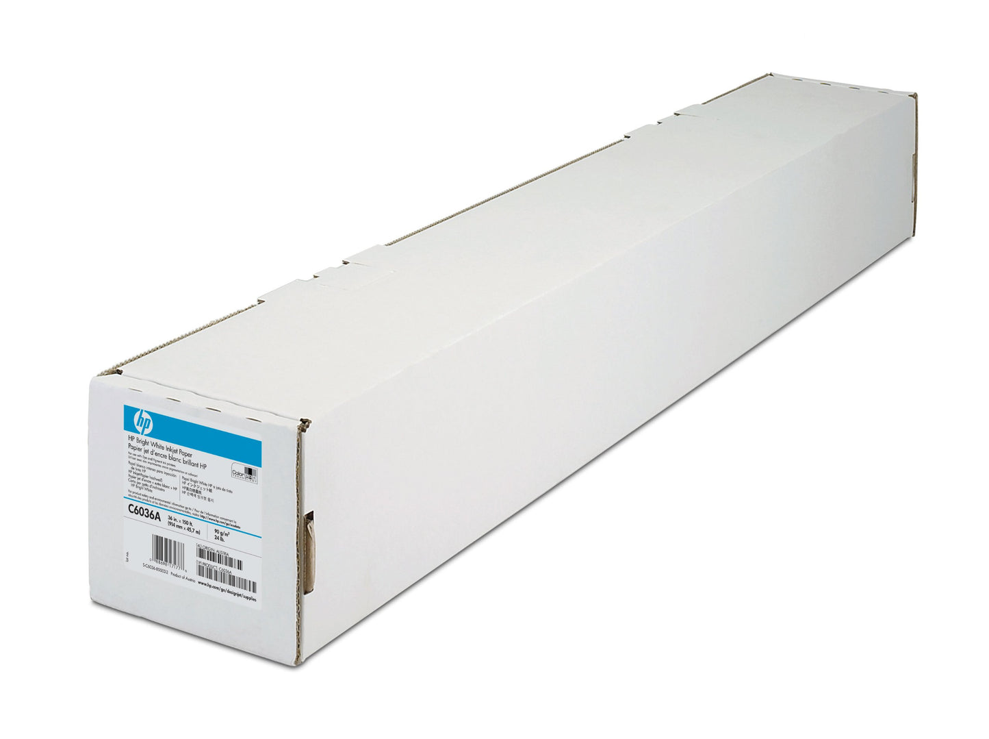 HP Bright White Inkjet Paper Roll 36in
