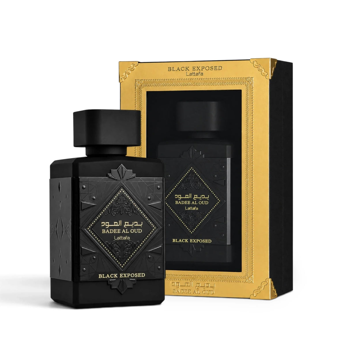 Lattafa Bade'e Al Oud Black Exposed 3.4 oz EDP Spray