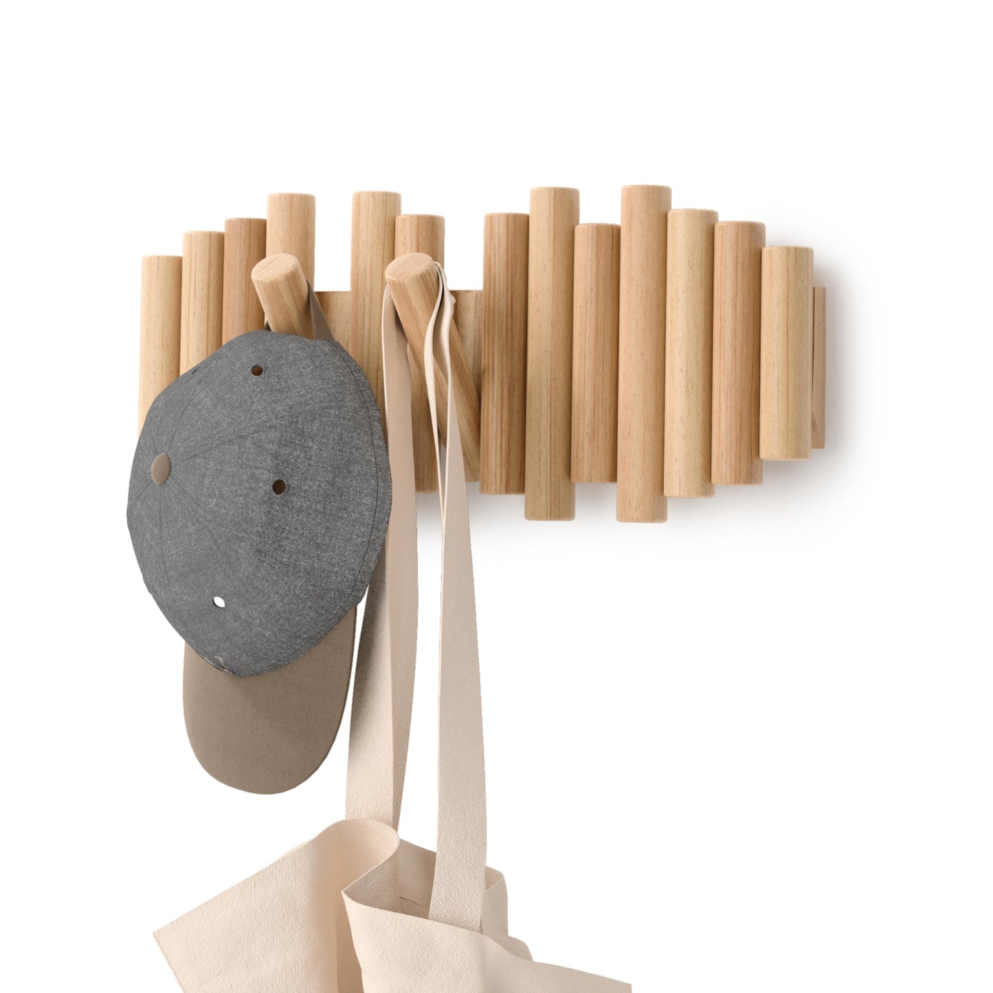 Umbra Picket 5-Rail Wall Hook Natural 15in