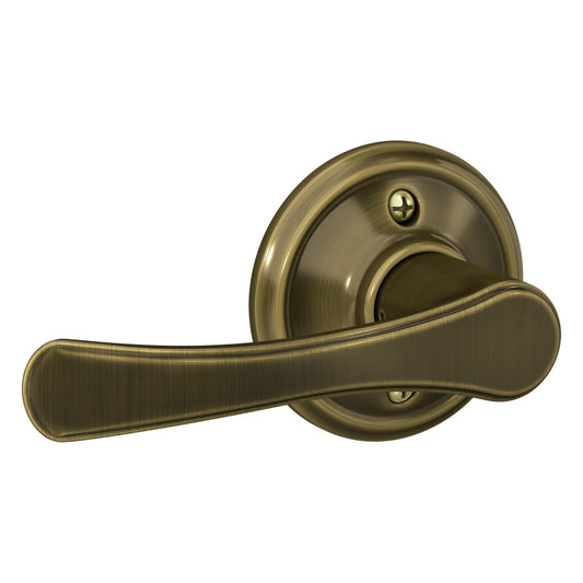 Schlage 134 N N Avila Lever Non-Turning Lock, Antique Brass (F170 VLA 609)