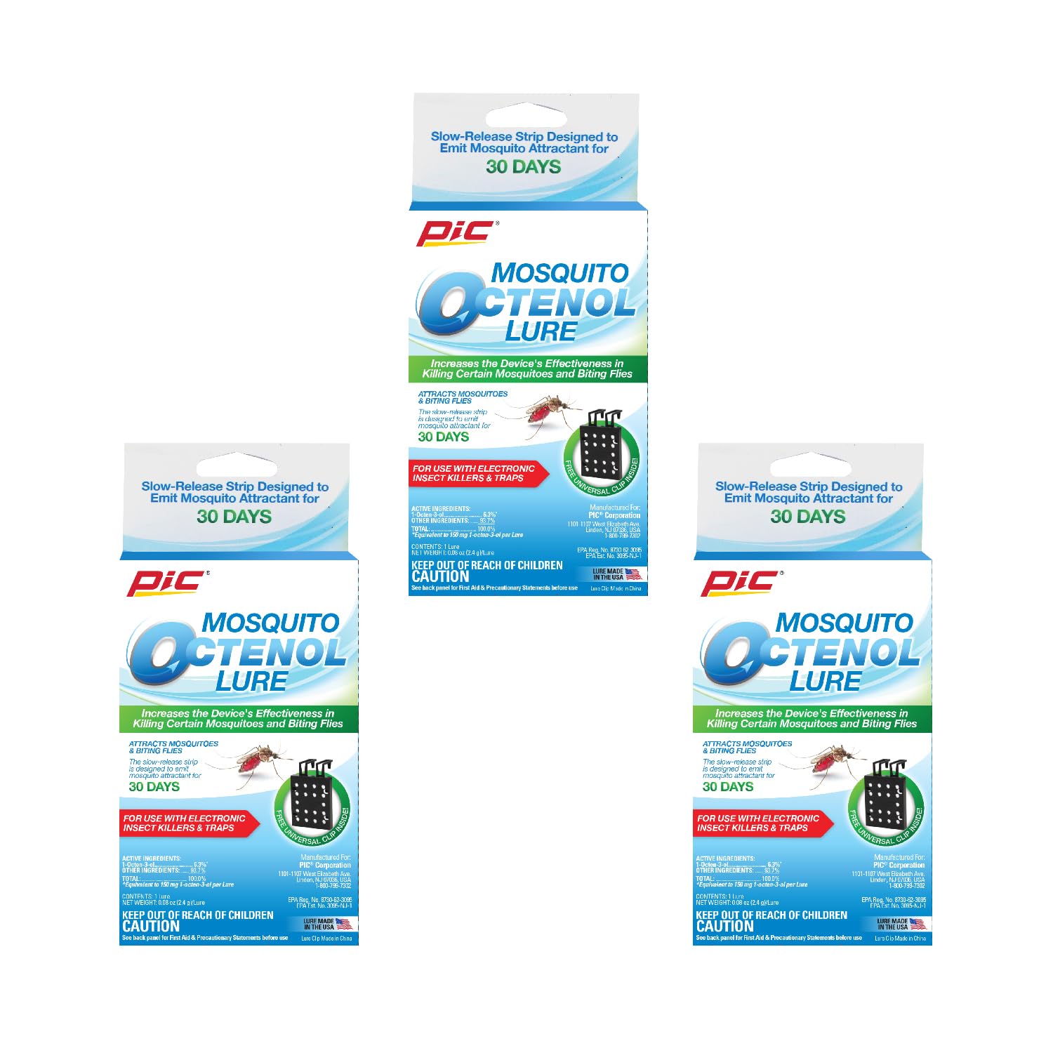 PIC Mosquito Octenol Lure 3 Pack