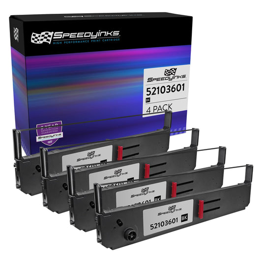 Speedy Inks 52103601 Printer Ribbon 4-Pack