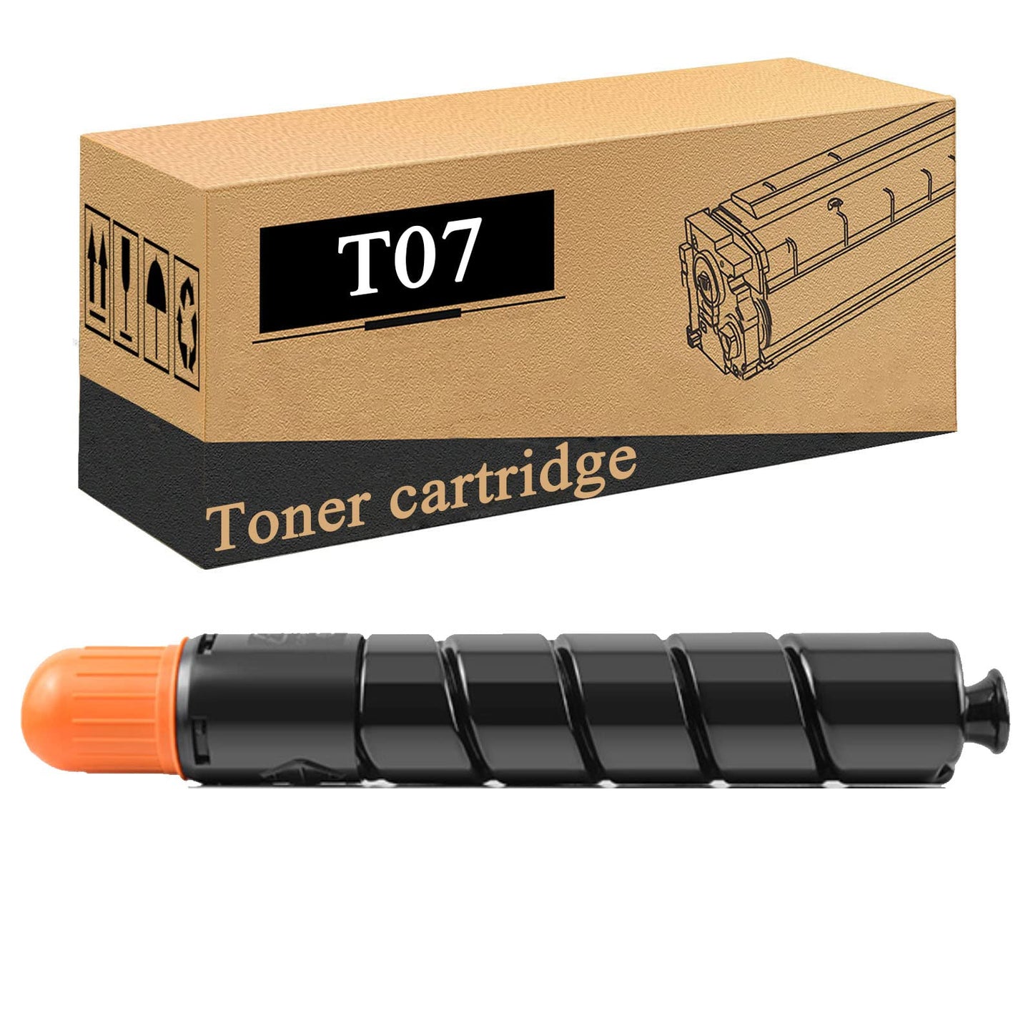 MYSEC T07 Toner Cartridge Compatible for Canon ImagePRESS C165 DX C7780 C7770 C7765i Color Printer Black