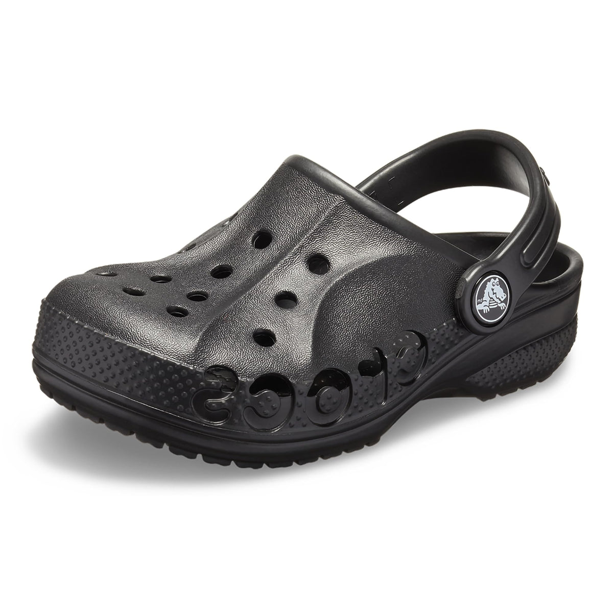 Crocs Unisex-Child Baya Clog, Black/Black, 1 Little Kid