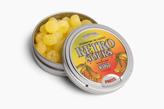 Retro Mango Sours Tin 2.12oz (48 Pack)