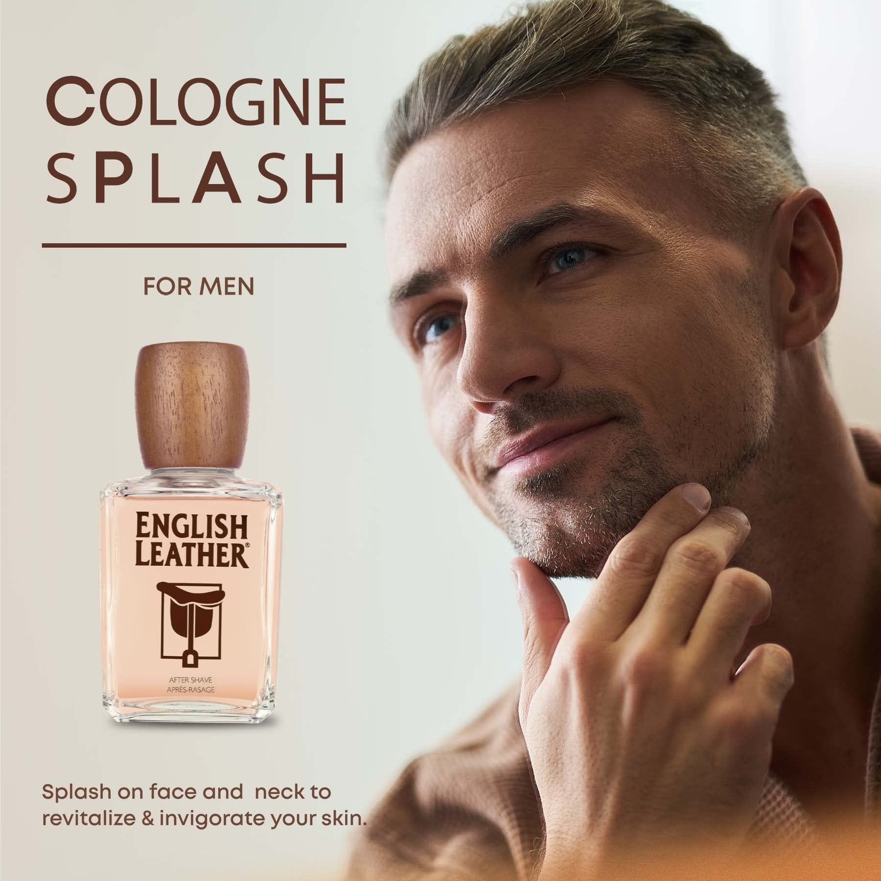 Dana English Leather Aftershave Splash for Men