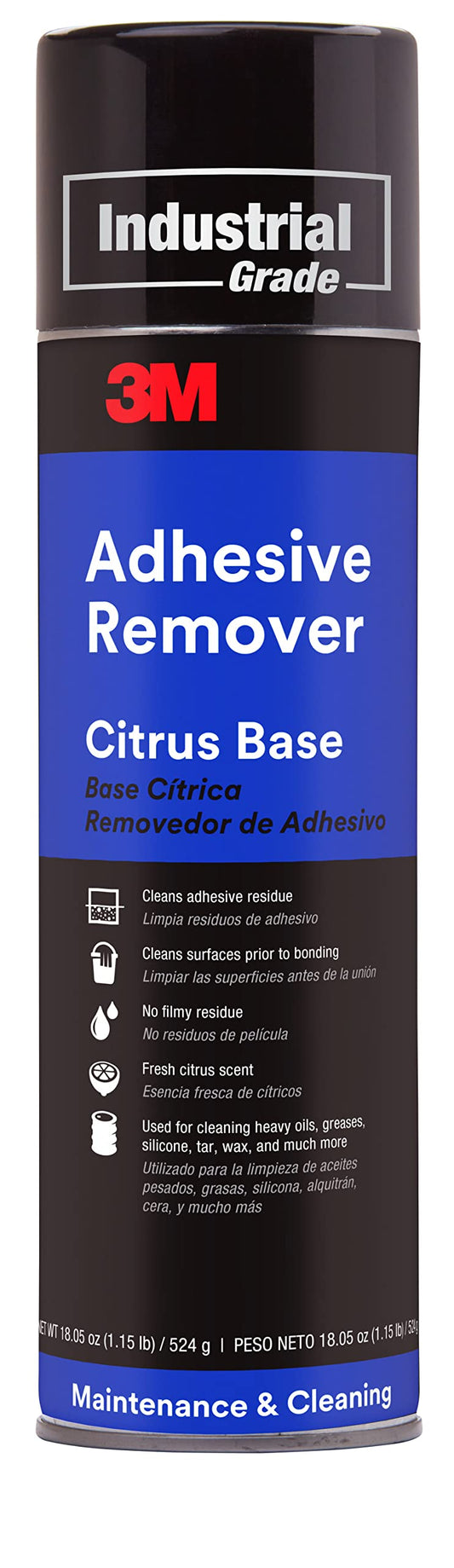 3M Adhesive Remover Citrus Base 6041, Net Wt 18.5 oz, Pale Yellow