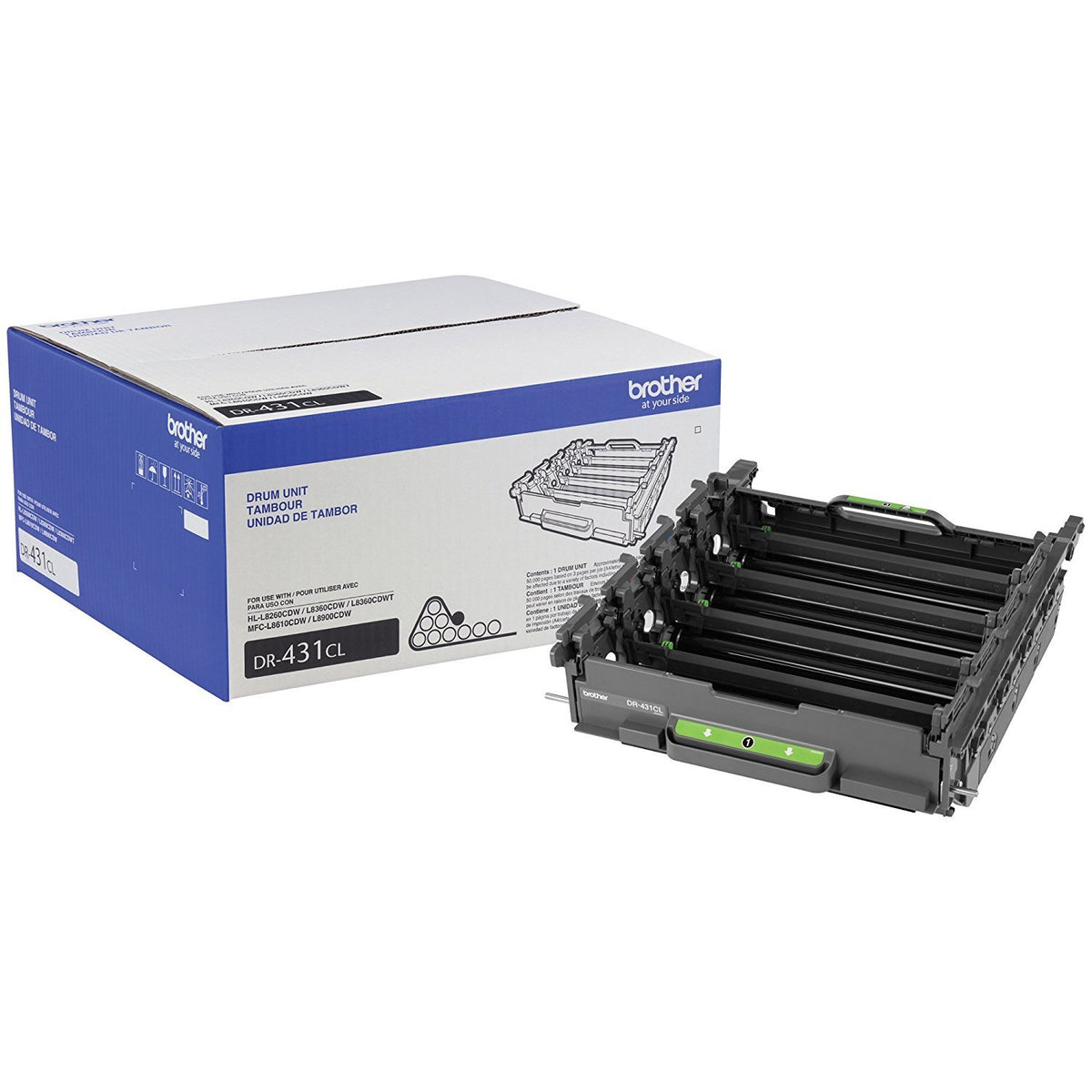 Brother Printer DR431CL Drum Unit-Retail Packaging, Black