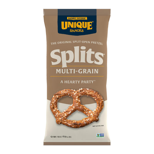 Unique Snacks Multi-Grain Pretzel Splits 11 oz, 12 Pack