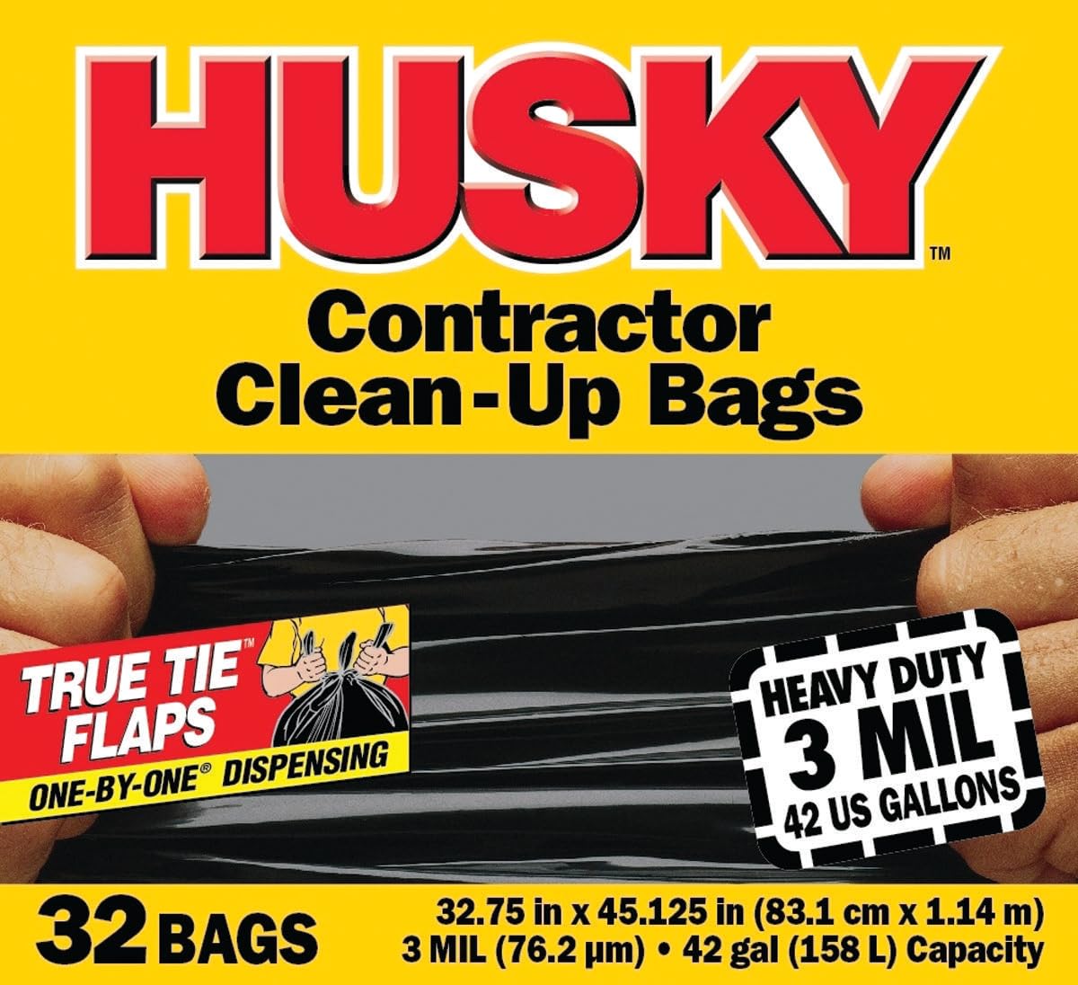 Poly-America Contractor Clean-Up Bags 42 gal 32 Ct