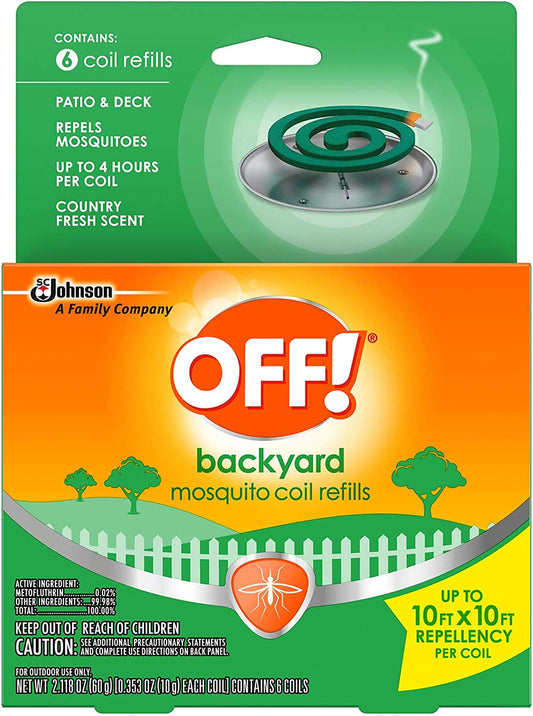 OFF! Mosquito Coil Refills Pack of 6