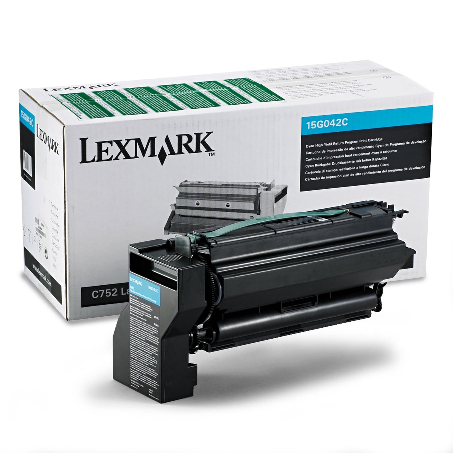 Lexmark 15G042C HY Cyan Laser Cartridge