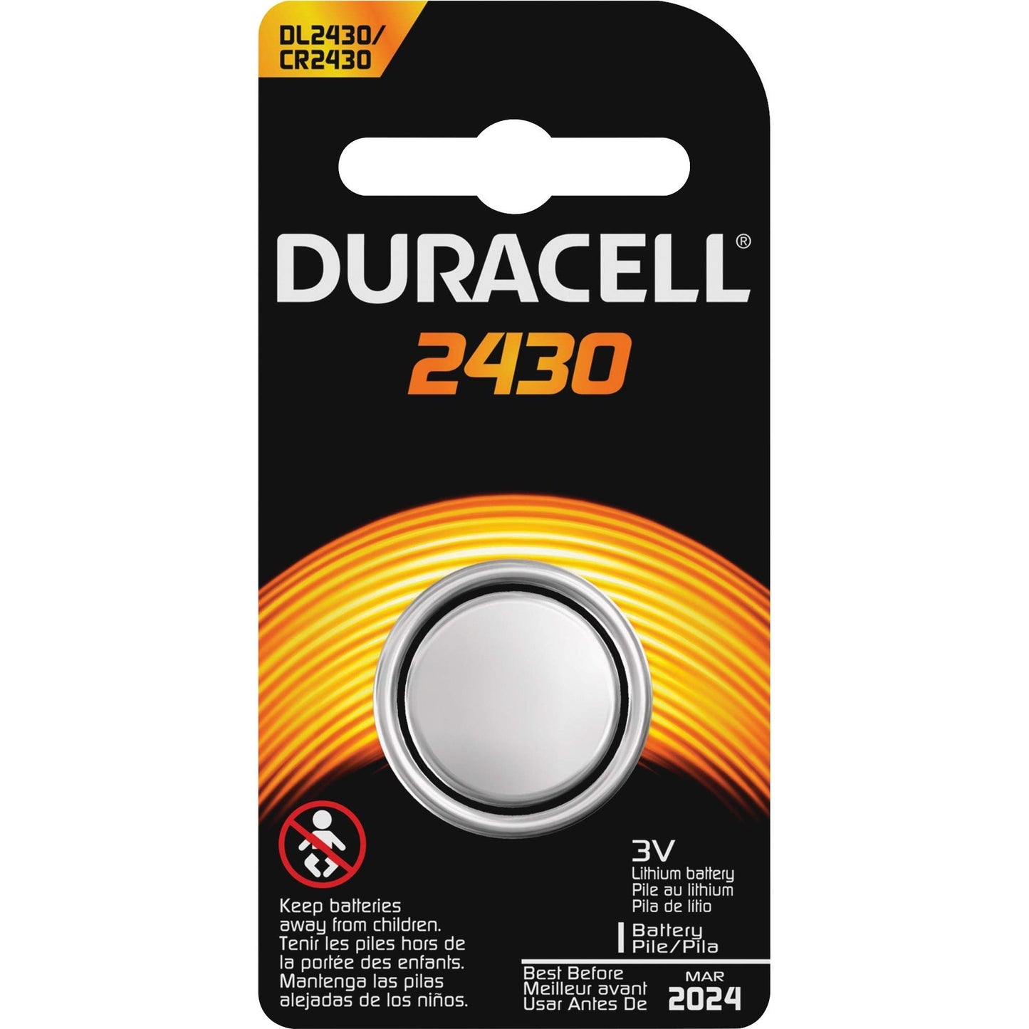 Duracell DL2430BPK Lithium Medical Battery 3 Volt