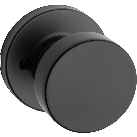 Kwikset Pismo Dummy Door Knob Matte Black