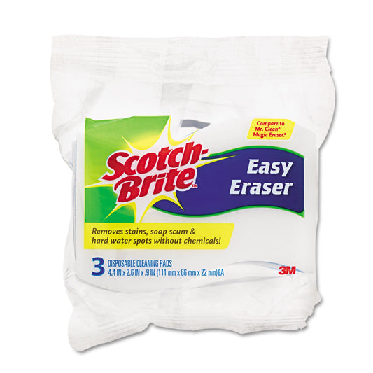 Scotch-Brite 833 Easy Erasing Pad 4004, Blue, 3/Pack