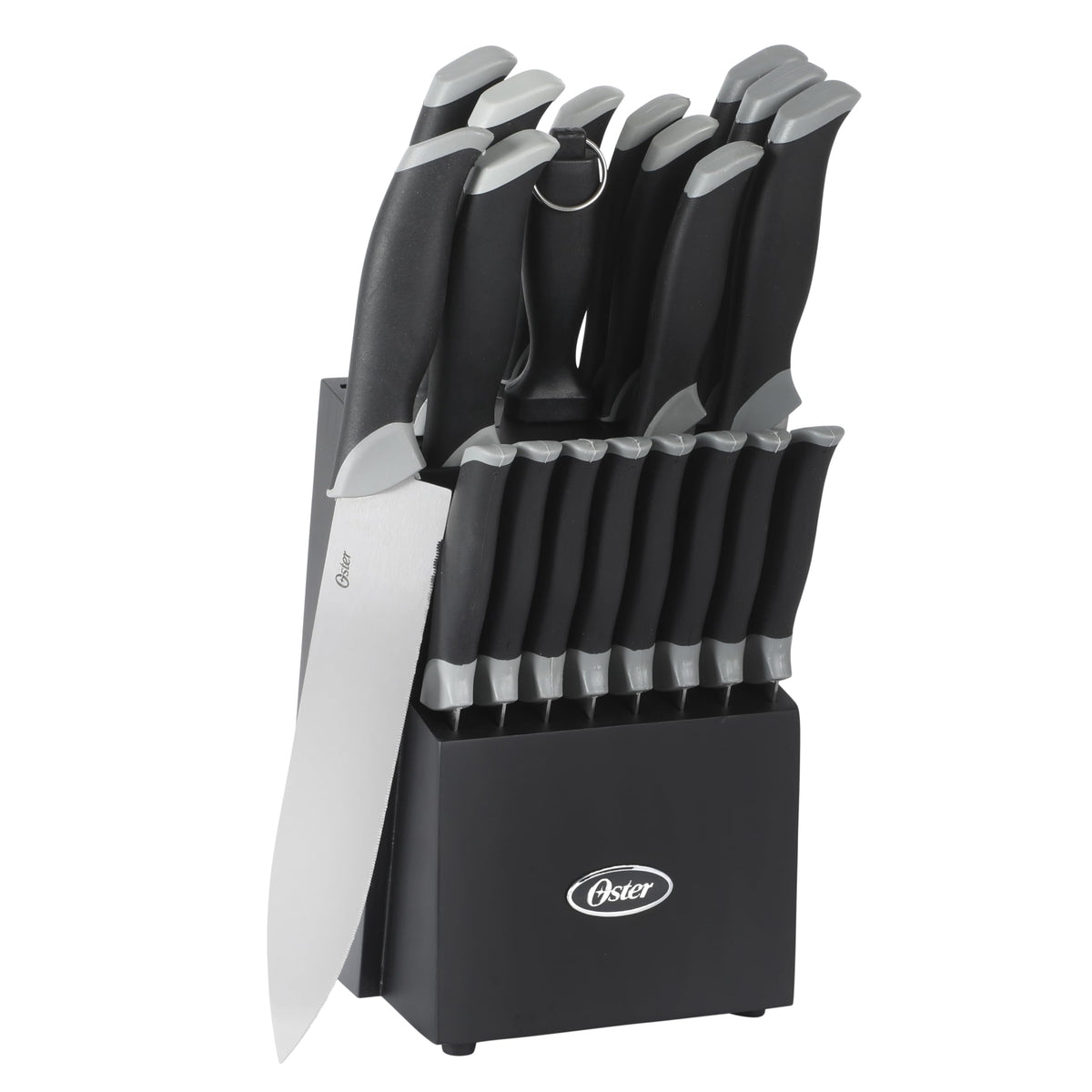 Oster Lindbergh 22-Piece Kitchen Knife Block Set