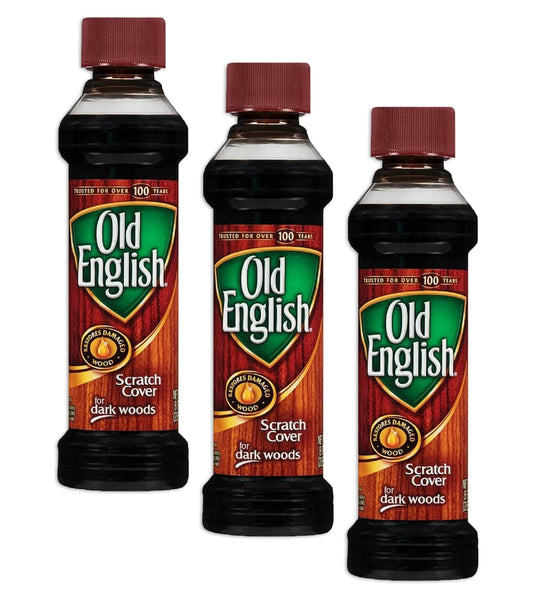 Old English Scratch Cover Dark Woods Polish 8 oz, 3-Pack