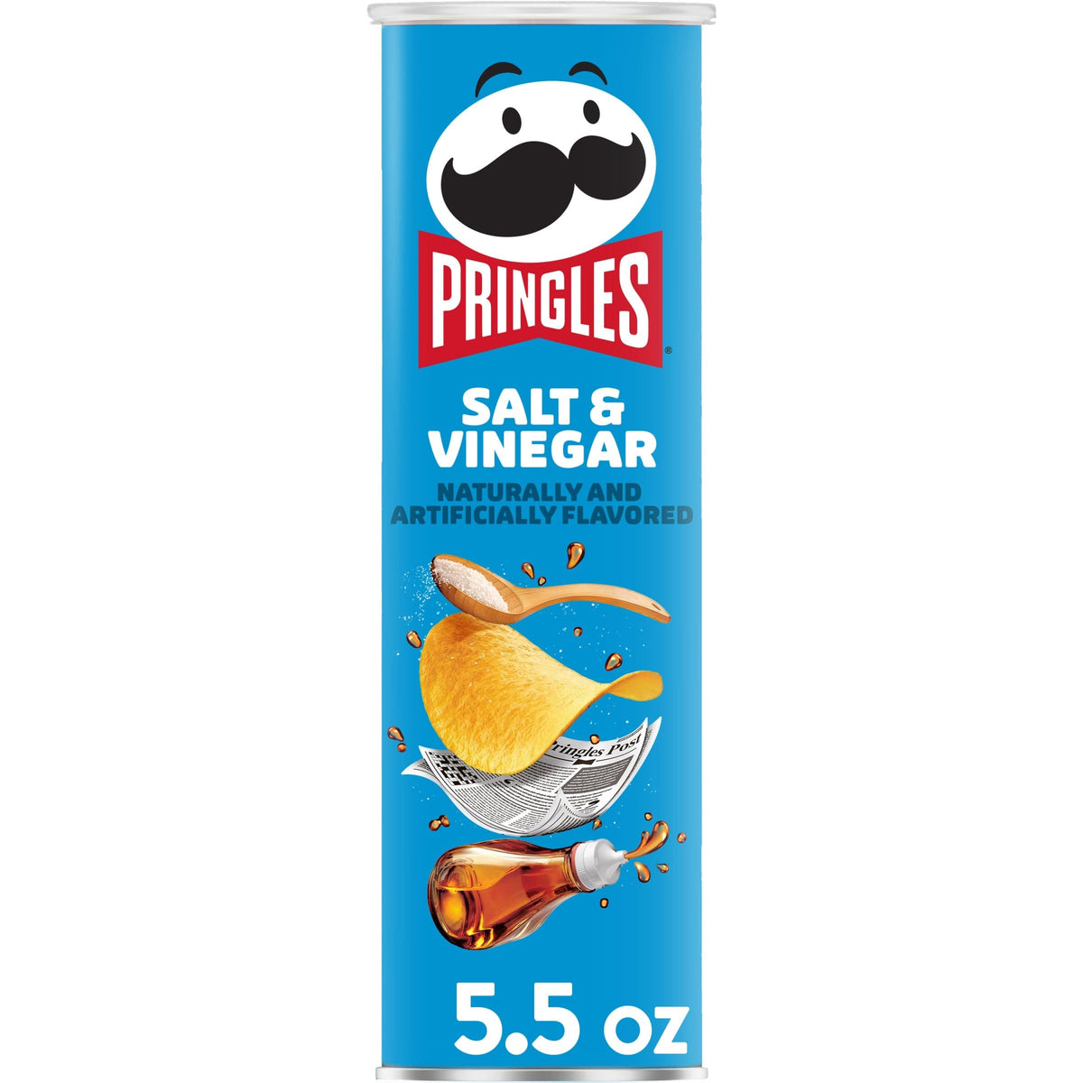 Pringles Salt & Vinegar Potato Crisps 5.5oz
